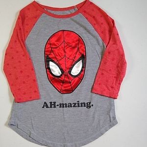 3 for $12🦸Spiderman 3/4 length sleeve